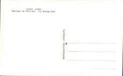 CPSM Lyon Basilica of Fourviere the great nave