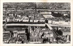 CPSM Lyon the city seen of the basilica of Fourviere