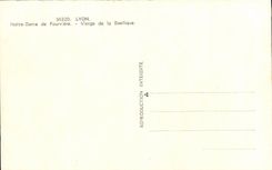 CPSM Lyon Notre Dame de Fourviere Virgin of the basilica
