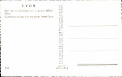 CPSM Lyon Bridge of Guillotiere and the large hotel God