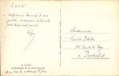 CPSM Lyon the basilica Nof Fourviere