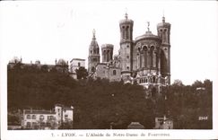 CPSM Lyon the basilica Nof Fourviere