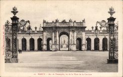 CPA Nancy Arc de triomphe vu de la place de la Carriere