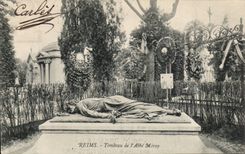 CPA Reims Tomb of Miroy abbot