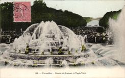 CPA Versailles Bassin de Latone et tapis vert