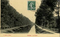 CPA Chelles the canal