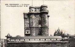 CPA Vincennes the keep and the vault of the fort
