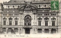 CPA Tours Le theatre municipal