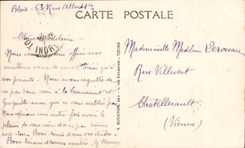 CPA Tours the ploughed up Charlemagne tower on March 26th 1928