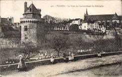 CPA Vannes la torre del guardia y de las paredes