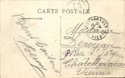 CPA Tours Le palais de justice L hotel de ville et la place