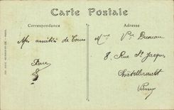 CPA Tours Palais de justice Hotel de ville place du palais de justice boulevard Heurteloup