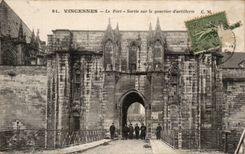 CPA Vincennes strong the Exit on the district artillery