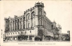 CPA St Germain en Laye Le chateau ou naquit Louis XIV