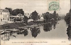 CPA Les rives de la Marne Le quai de la Marne a la Varenne