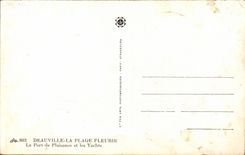 CPA Deauville the flowered beach the marina and yachts