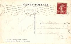 CPA la basilica de Lisieux la manera de ecterior cruzado