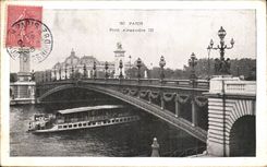 CPA Paris Bridge Alexandre III