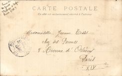 CPA Paris Garden of Tileries Arc de Triomphe