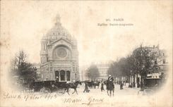 CPA Paris Church Saint Augustin