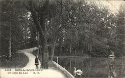 CPA Paris Bois de Boulogne a corner of the lake