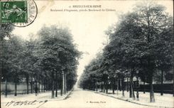 CPA Neuilly sur Seine Boulevard d Argenson pris du boulevard du chateau