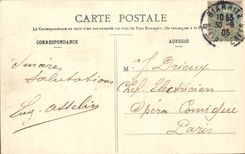 CPA Biarritz Church Sainte Eugenie and the semaphore