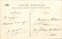 CPA Viaduct of Chaumont and the road of Semoutiers