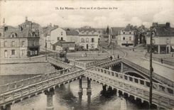 CPA Mans Bridge in X and district of Pre