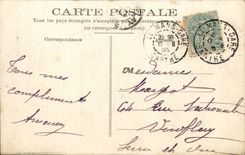 CPA Mans Bridge in X and district of Pre