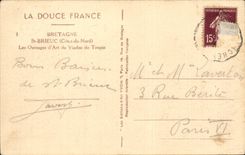 CPA St Brieuc the works art of the viaduct of Toupin