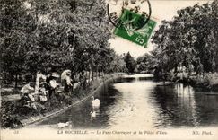 CPA La Rochelle el parque de Charruyer y la pieza riegan