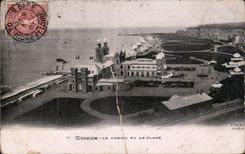 CPA Dieppe el casino y la playa