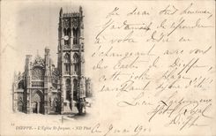 Santo Jacques de la iglesia de CPA Dieppe