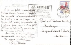 CPSM Granville La plage le casino