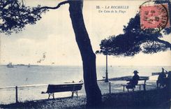 CPA La Rochelle una esquina de la playa