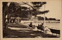 CPA La Rochelle debajo de la madera de la playa