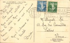 Ataque frontal del ayuntamiento de CPA La Rochelle en la corte interior