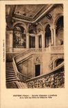 CPA Poitiers Staircase honor and hall of the village hall of town hall