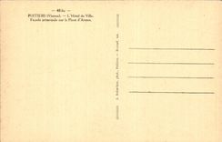 CPA Poitiers town hall principal Frontage on the place weapons