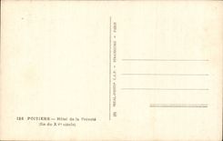 CPSM Poitiers Hotel of Prevote