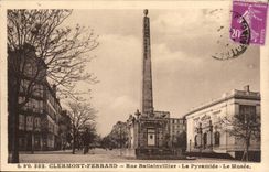 CPA Clermont Ferrand Street Ballainvillier the pyramid the museum