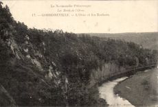 CPA Gossesseville Orne and the Bords rocks of decorates