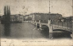 Swiss CPA Geneva Bridge of Mont Blanc