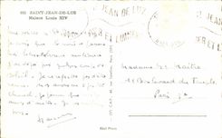 CPSM Saint Jean de Luz House Louis XIV