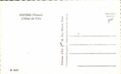 CPSM Poitiers town hall