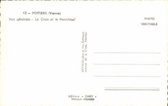 CPSM Poitiers View Clain and the new Bridge