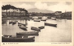 CPA St Jean de Luz the river Uxain and Rhune