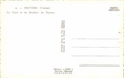 CPA Poitiers Clain and rocks of Porteau