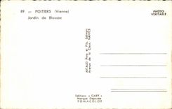 CPA Poitiers Garden of Blossac